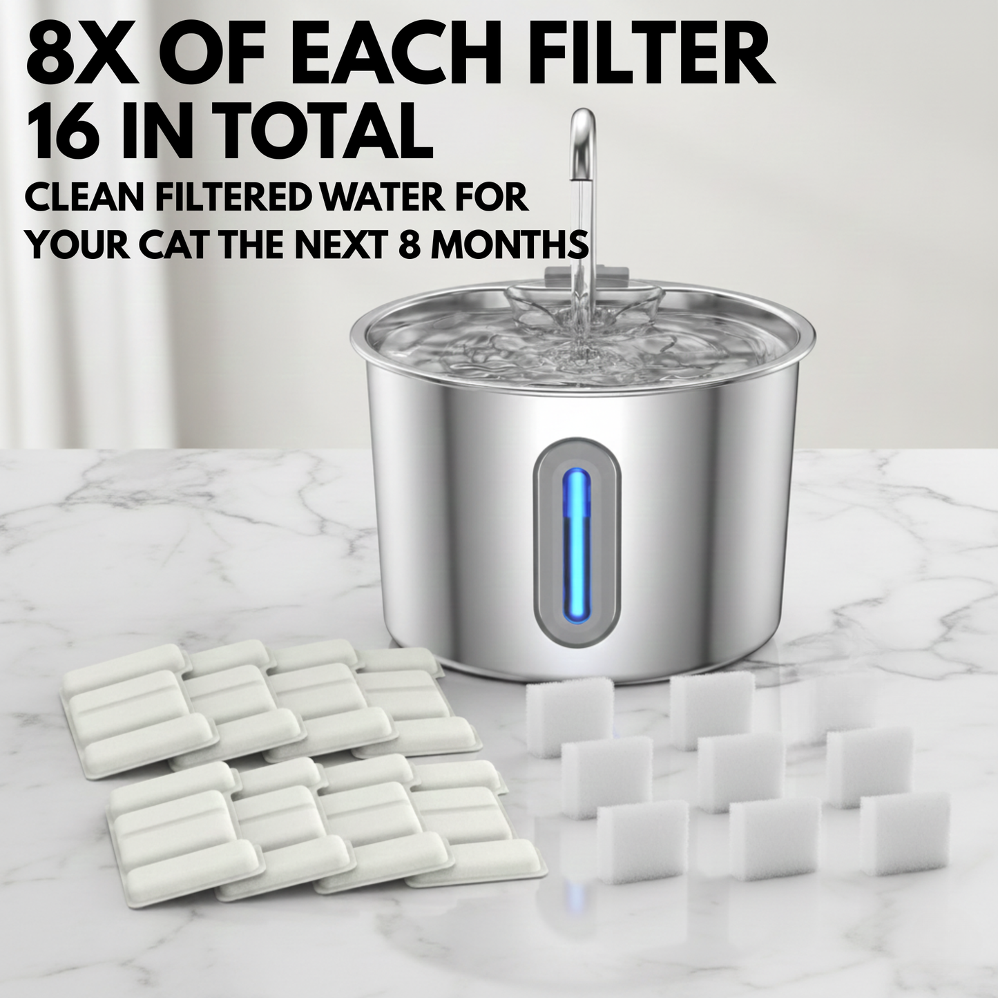 Purriflow 3x osmosis Vet Grade Filters - 8 Pack